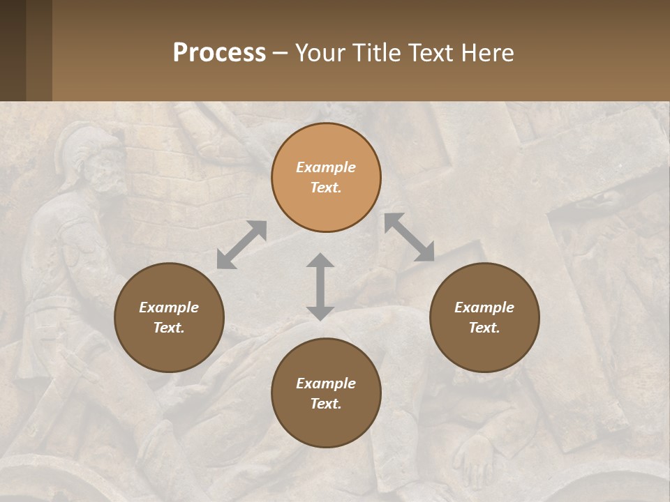 Globe Skyscraper Black PowerPoint Template