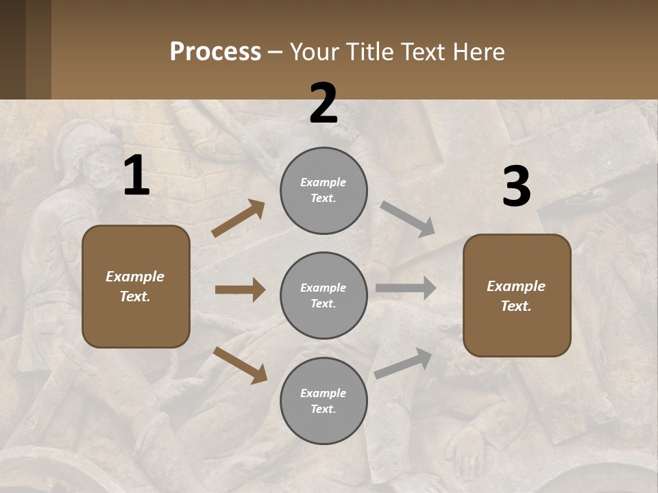 Globe Skyscraper Black PowerPoint Template