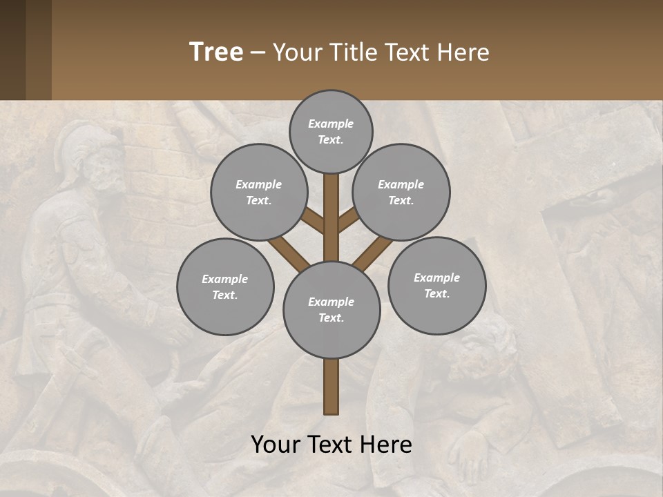 Globe Skyscraper Black PowerPoint Template