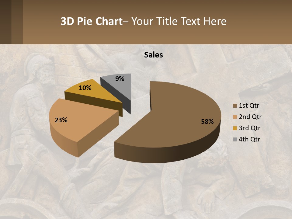 Globe Skyscraper Black PowerPoint Template