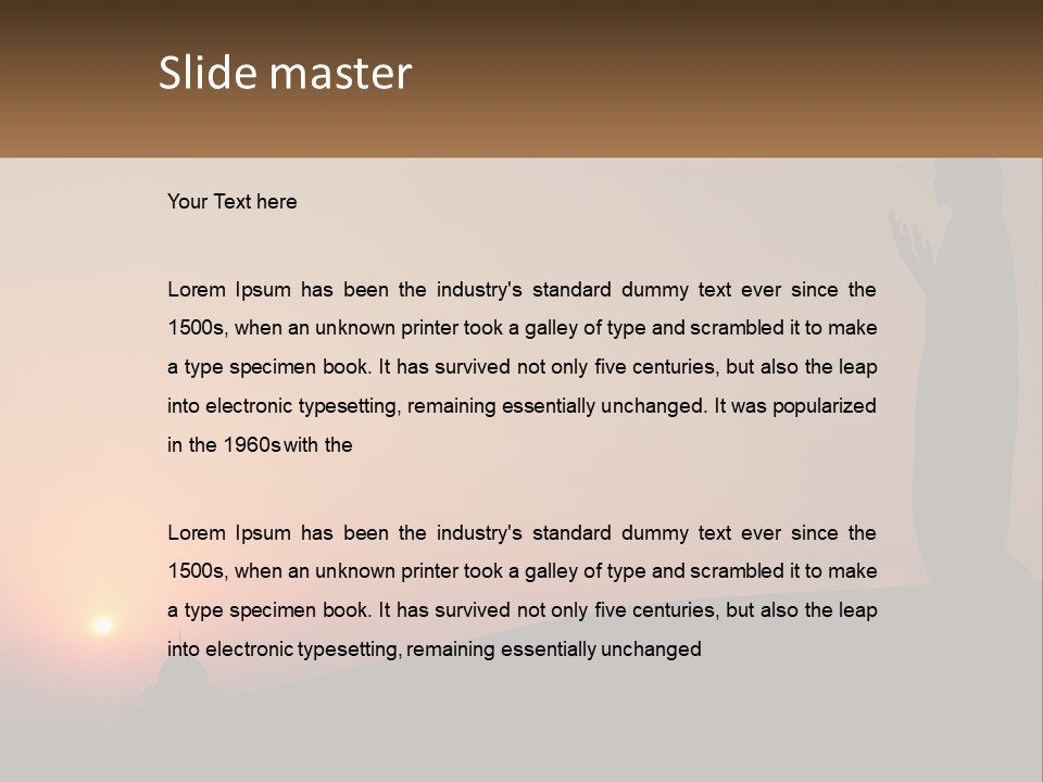 Cityscape Light View PowerPoint Template