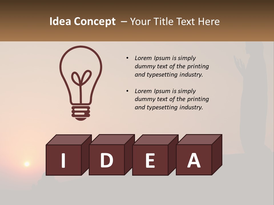 Cityscape Light View PowerPoint Template