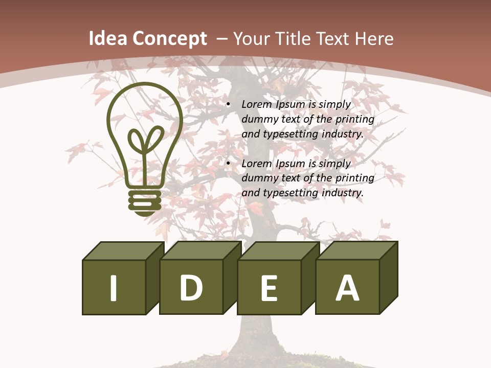 Big Abstract House PowerPoint Template