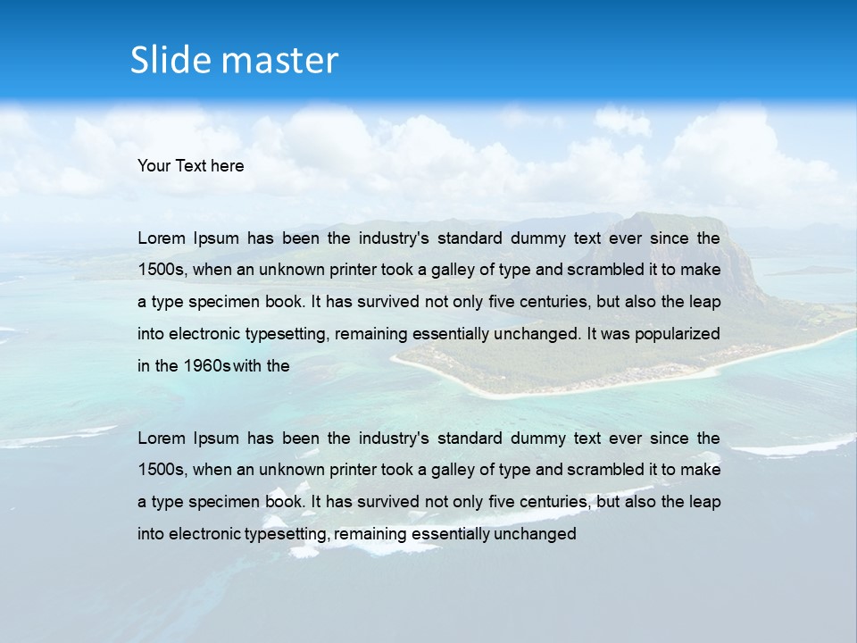 Tall Earth Light PowerPoint Template