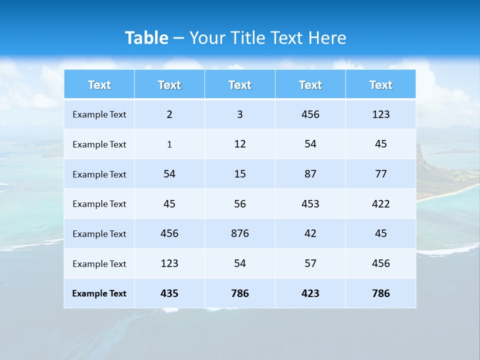Tall Earth Light PowerPoint Template