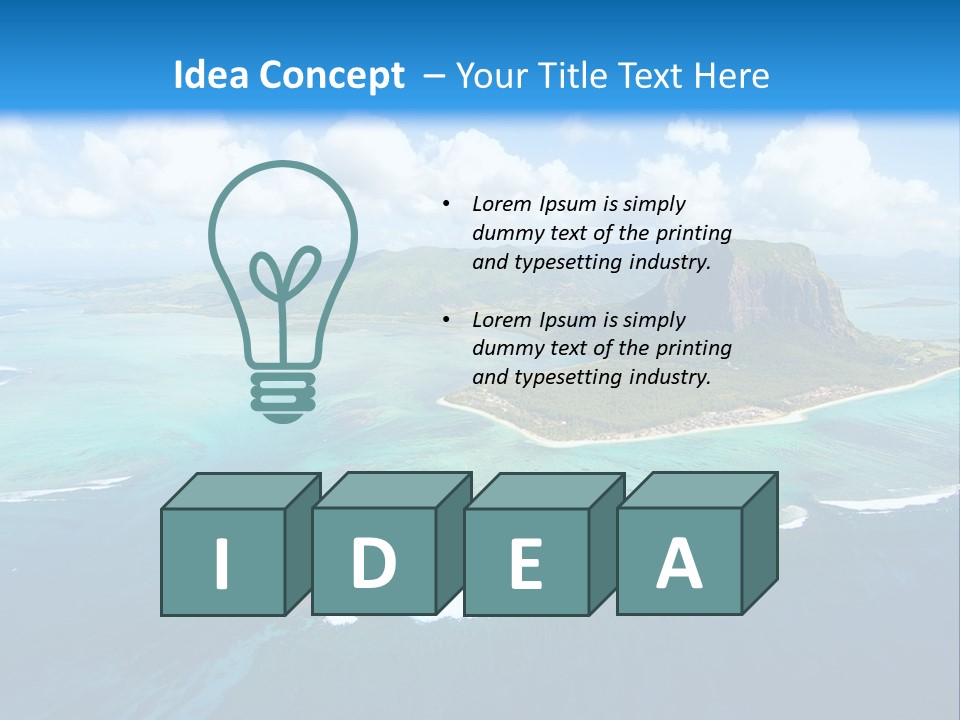 Tall Earth Light PowerPoint Template