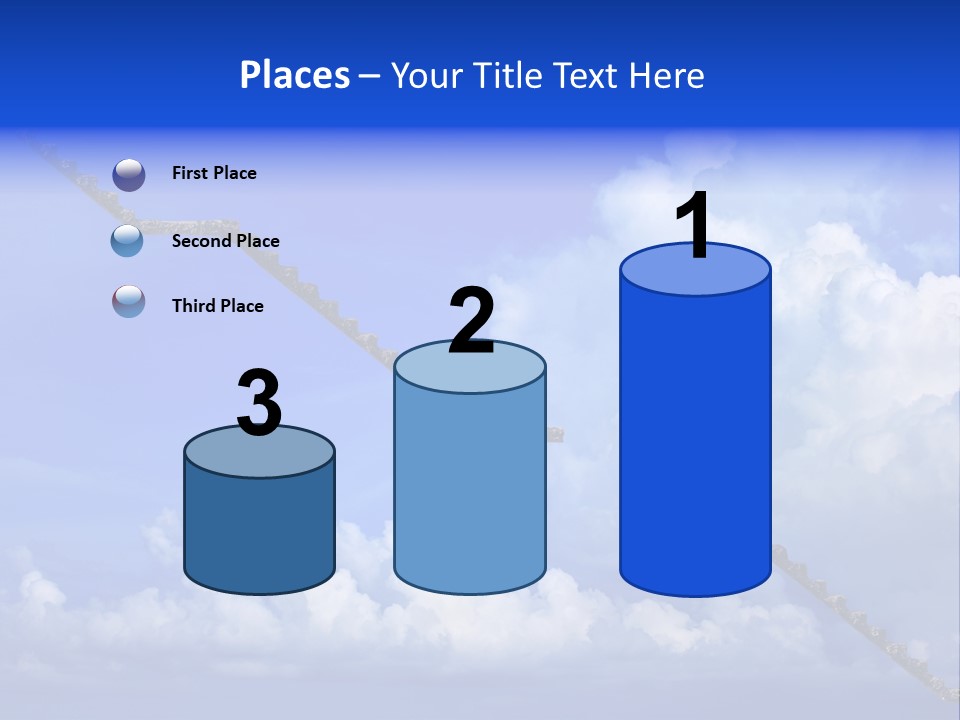 Town Illustration Big PowerPoint Template