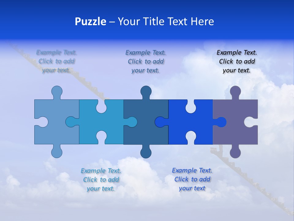 Town Illustration Big PowerPoint Template