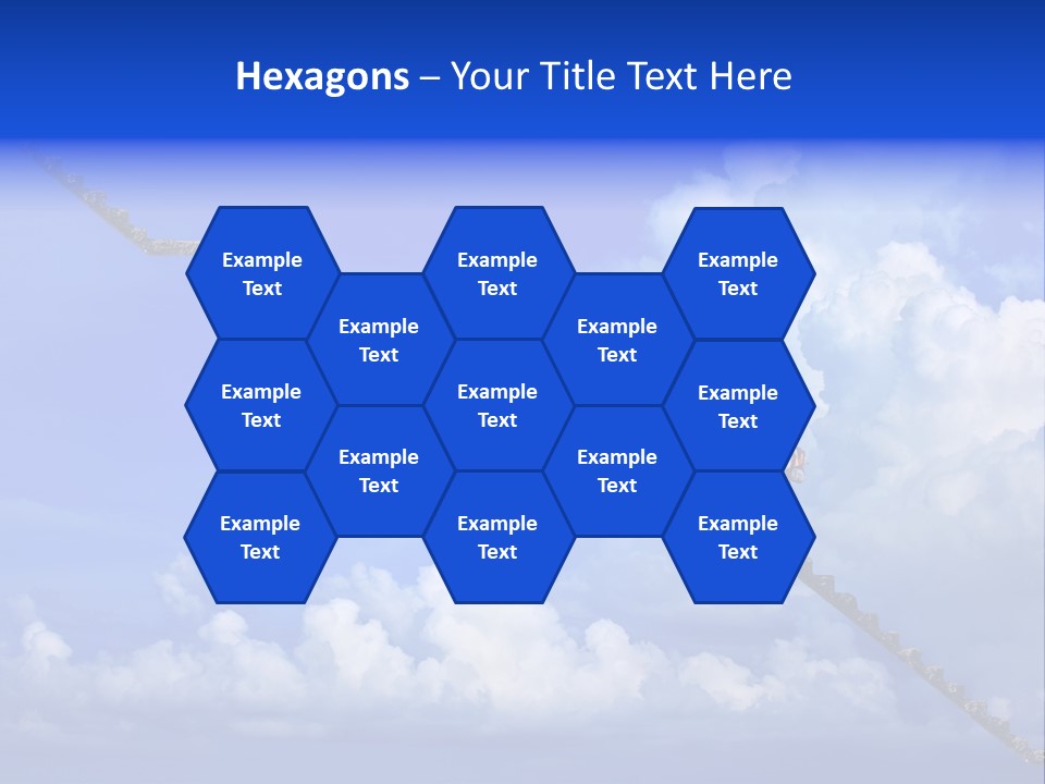 Town Illustration Big PowerPoint Template