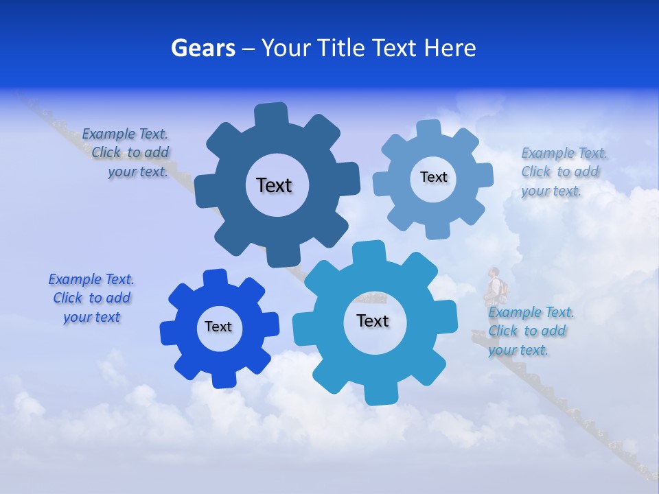 Town Illustration Big PowerPoint Template