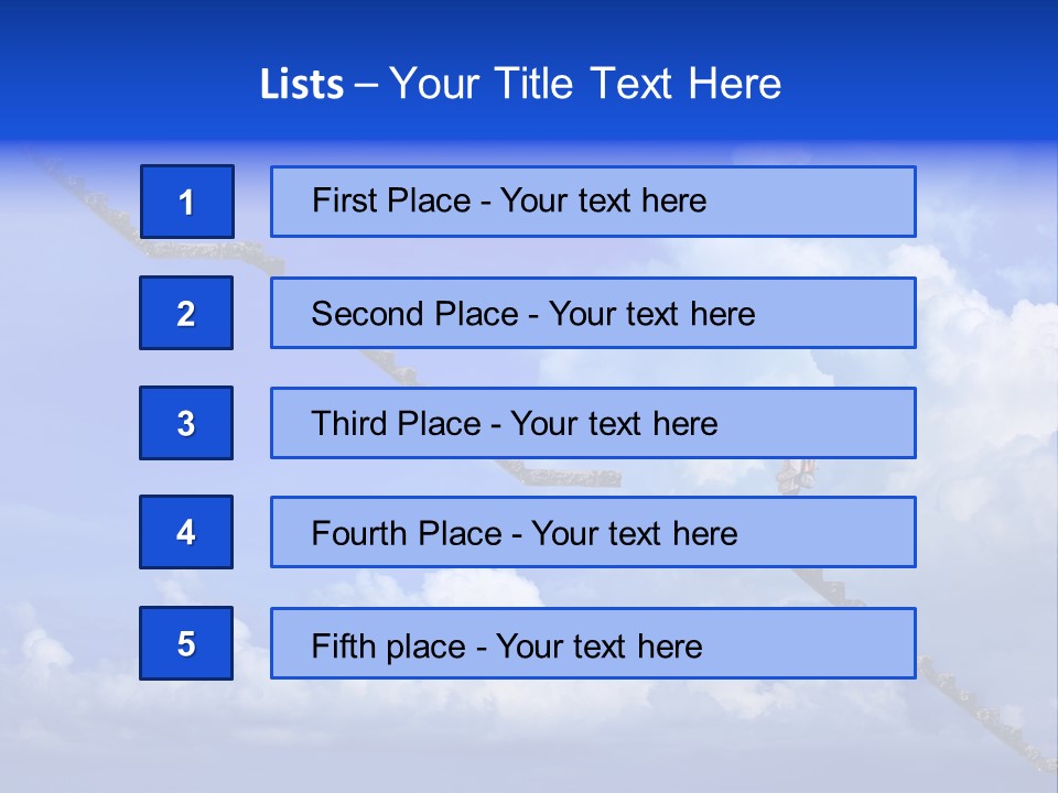 Town Illustration Big PowerPoint Template