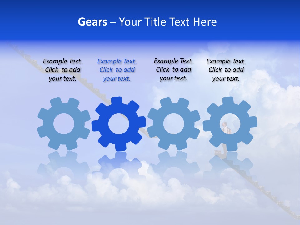 Town Illustration Big PowerPoint Template