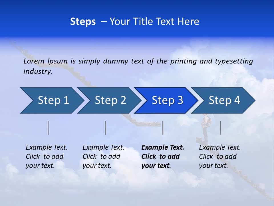 Town Illustration Big PowerPoint Template