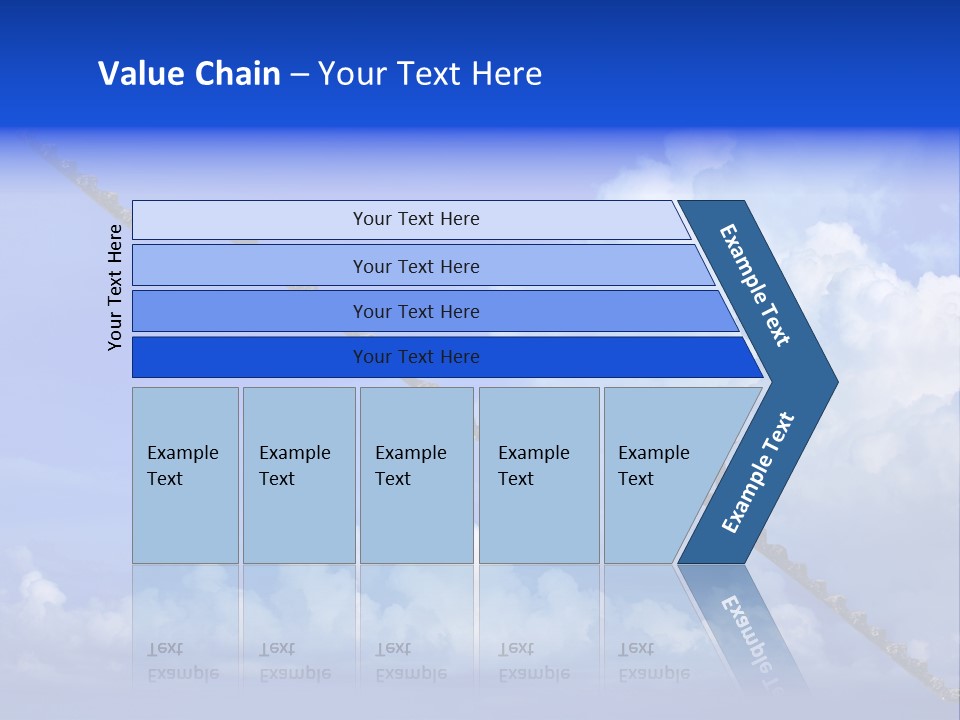 Town Illustration Big PowerPoint Template
