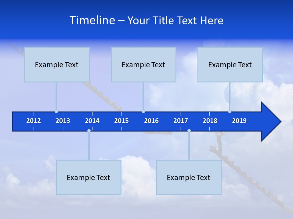 Town Illustration Big PowerPoint Template