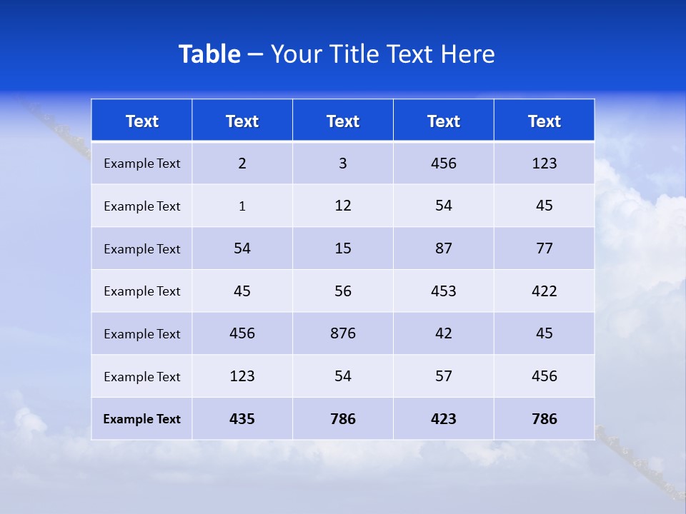 Town Illustration Big PowerPoint Template