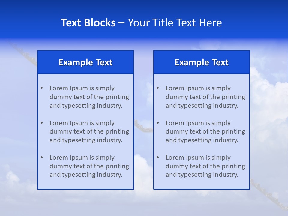 Town Illustration Big PowerPoint Template