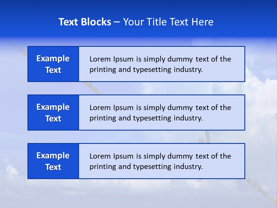 Town Illustration Big PowerPoint Template