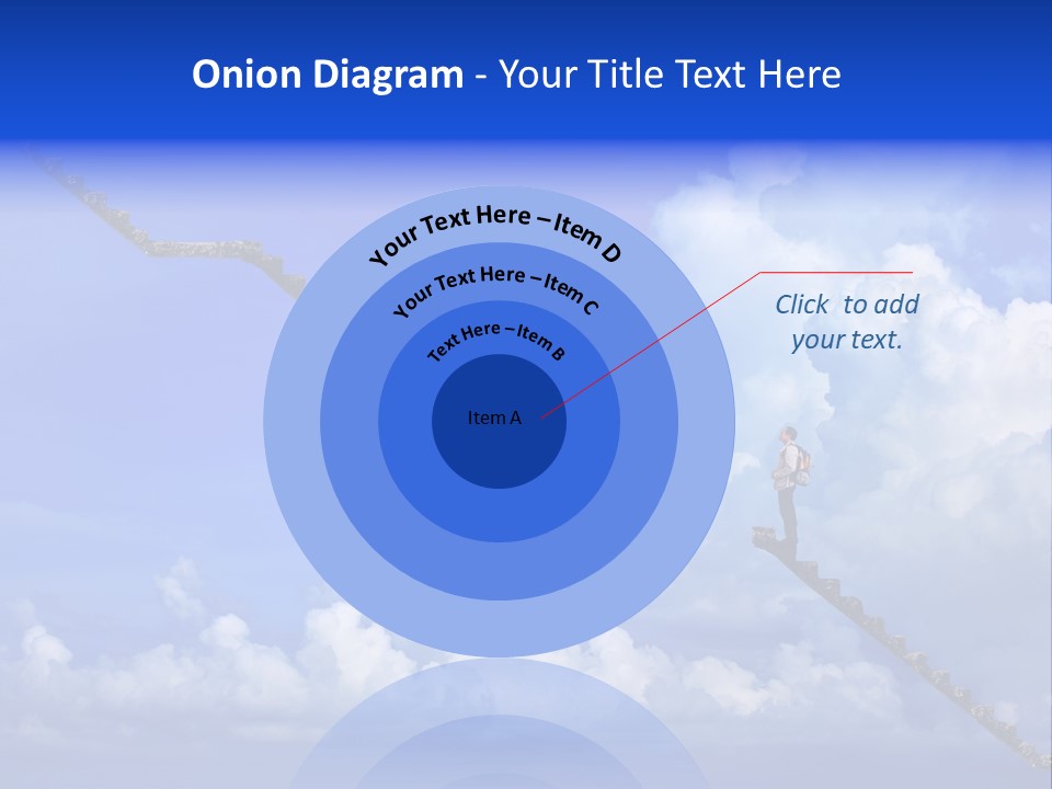Town Illustration Big PowerPoint Template