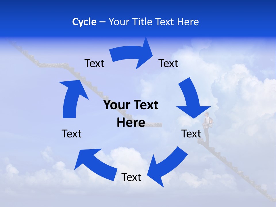 Town Illustration Big PowerPoint Template