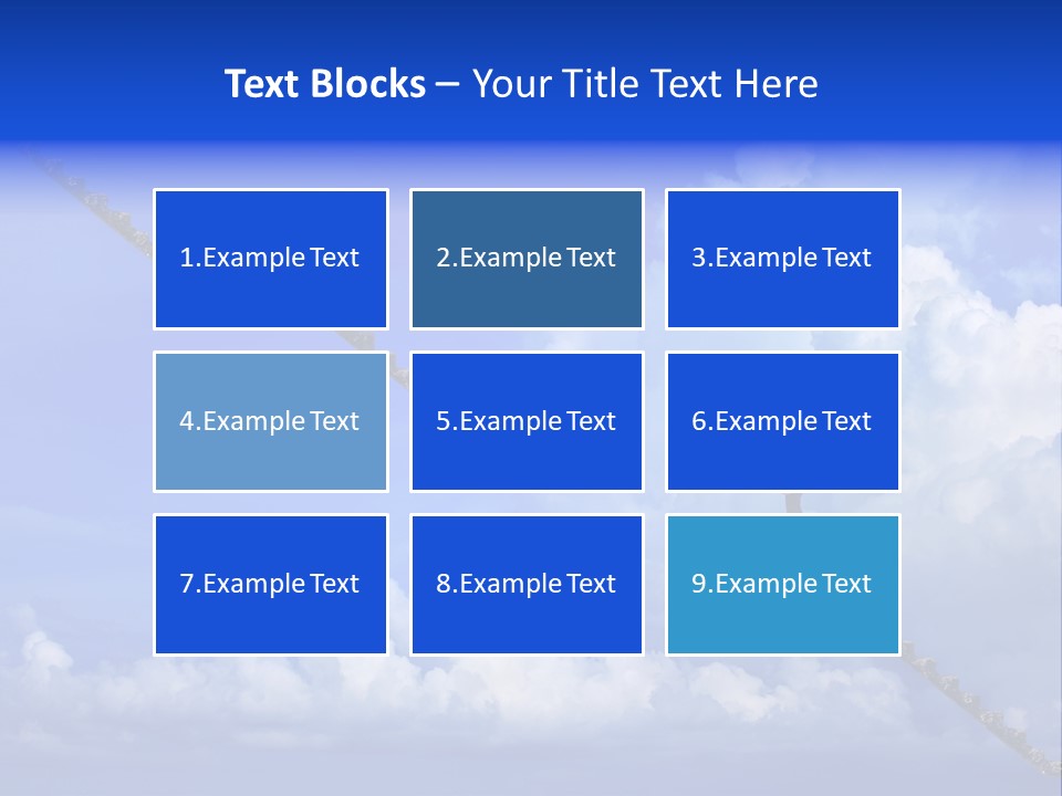 Town Illustration Big PowerPoint Template