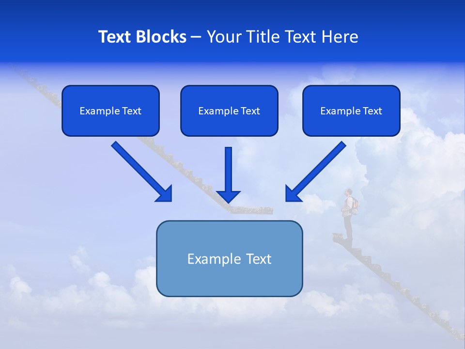 Town Illustration Big PowerPoint Template