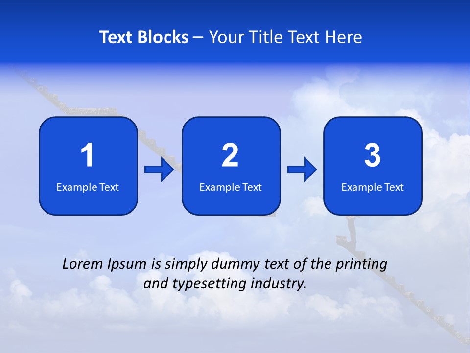 Town Illustration Big PowerPoint Template
