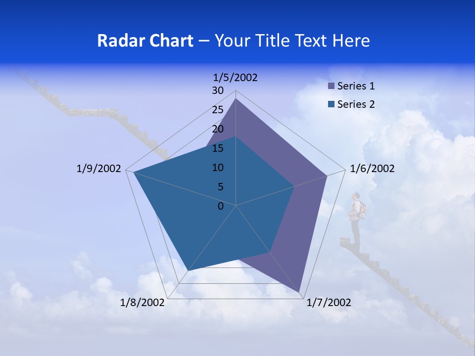 Town Illustration Big PowerPoint Template
