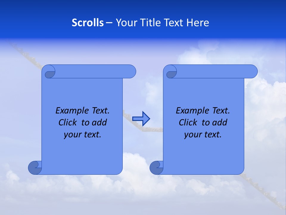 Town Illustration Big PowerPoint Template