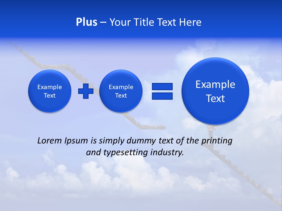 Town Illustration Big PowerPoint Template