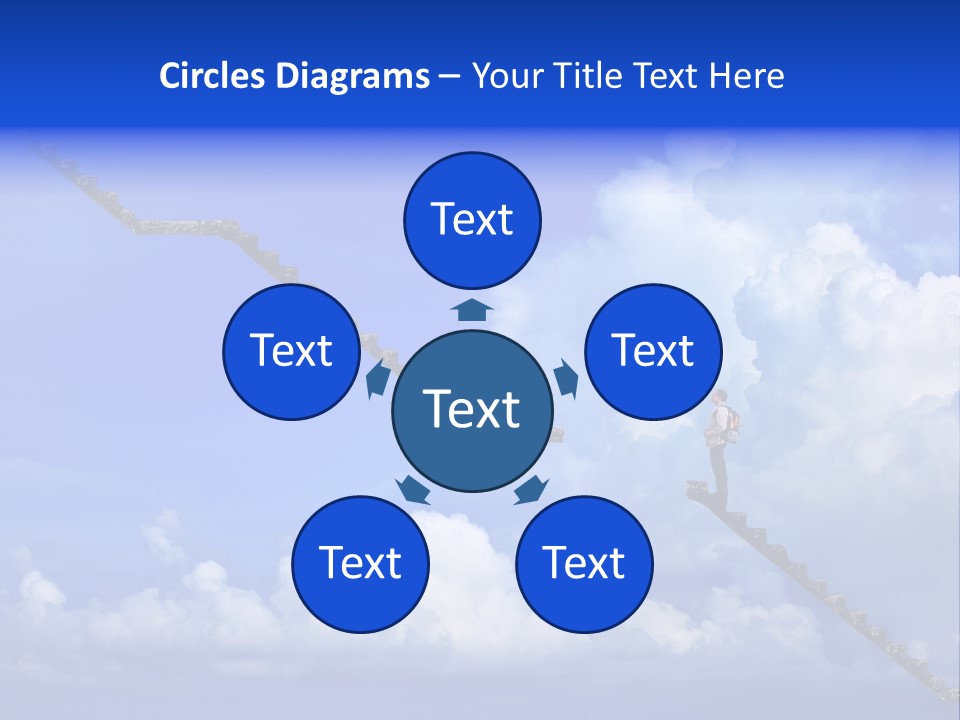 Town Illustration Big PowerPoint Template