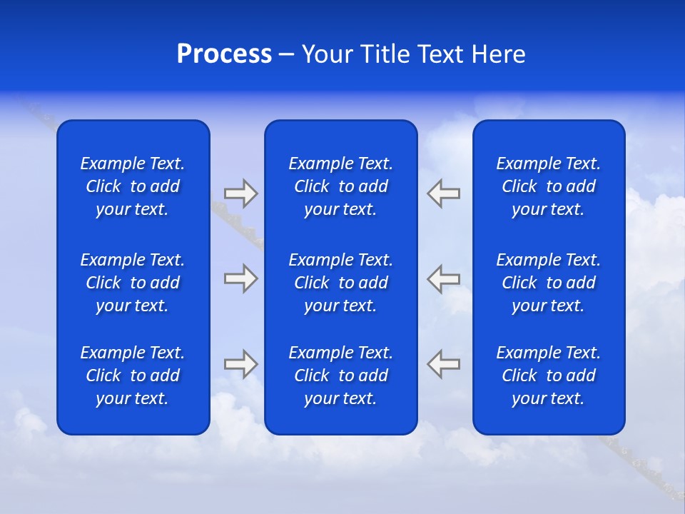 Town Illustration Big PowerPoint Template