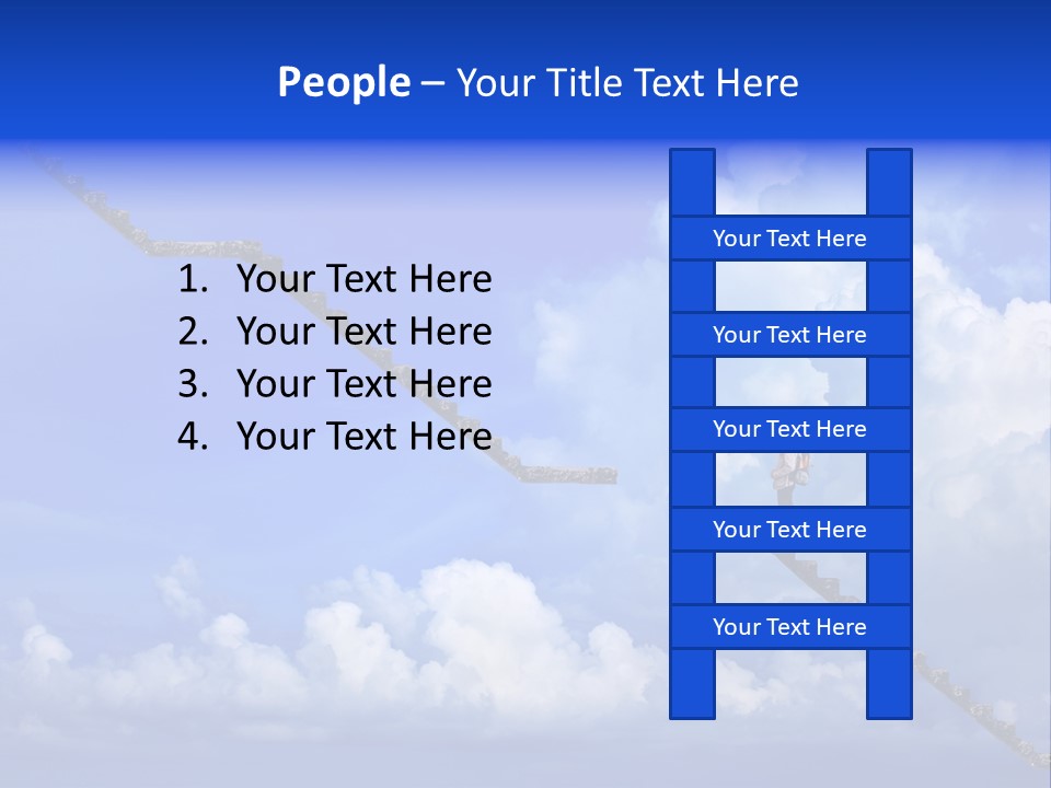 Town Illustration Big PowerPoint Template