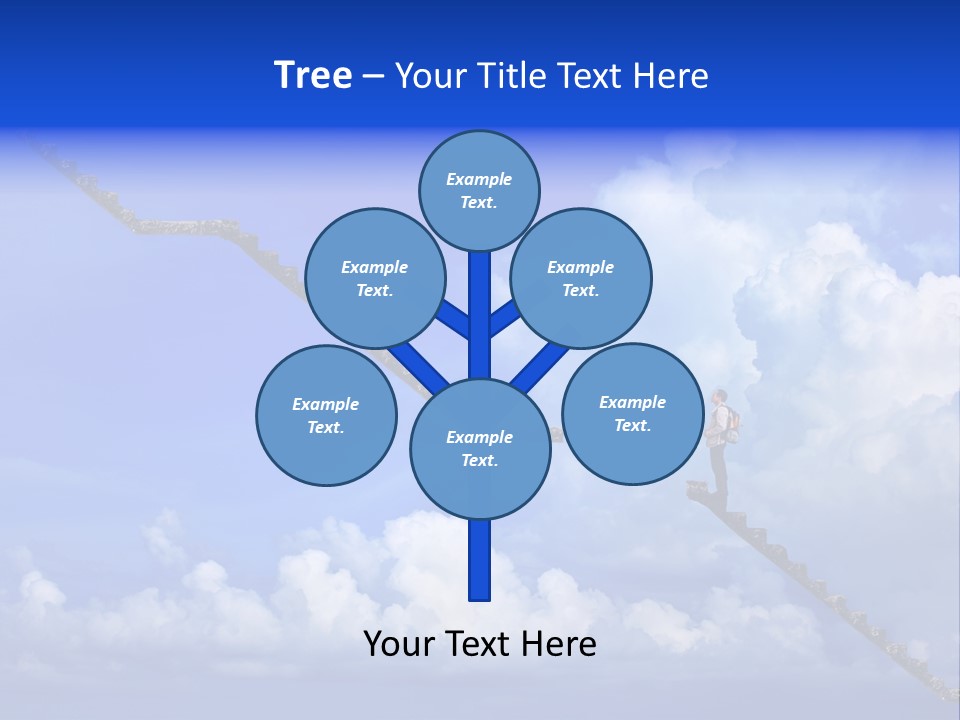 Town Illustration Big PowerPoint Template