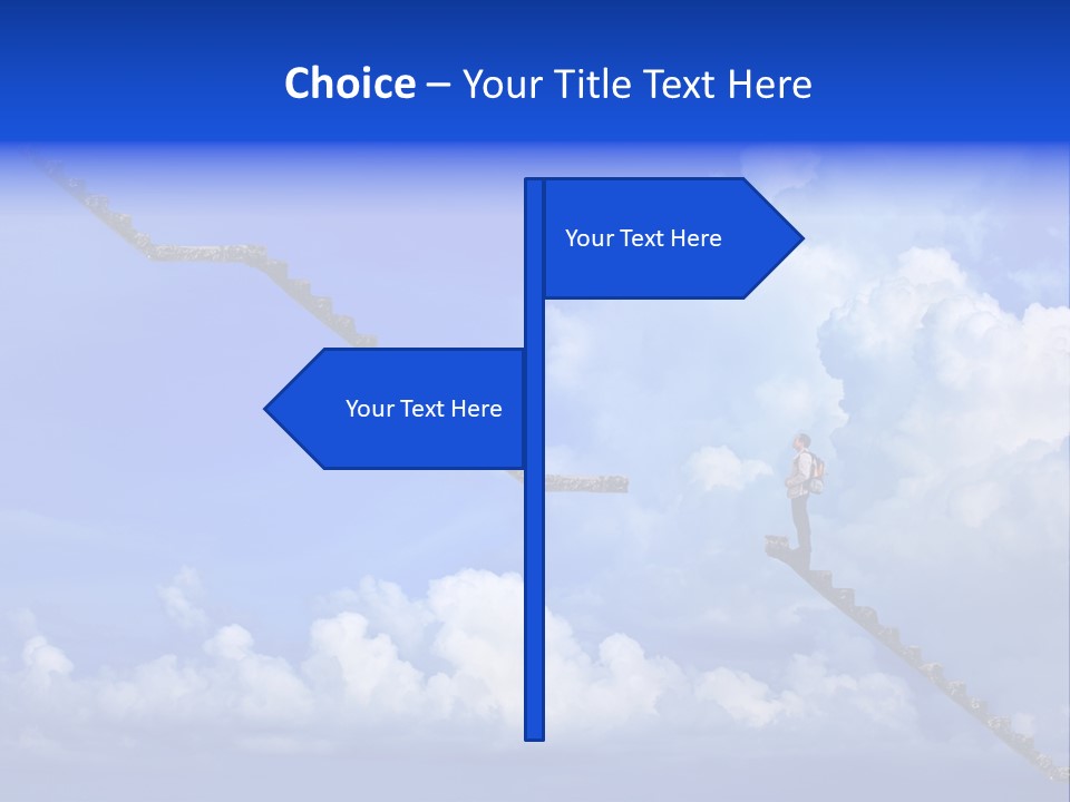 Town Illustration Big PowerPoint Template