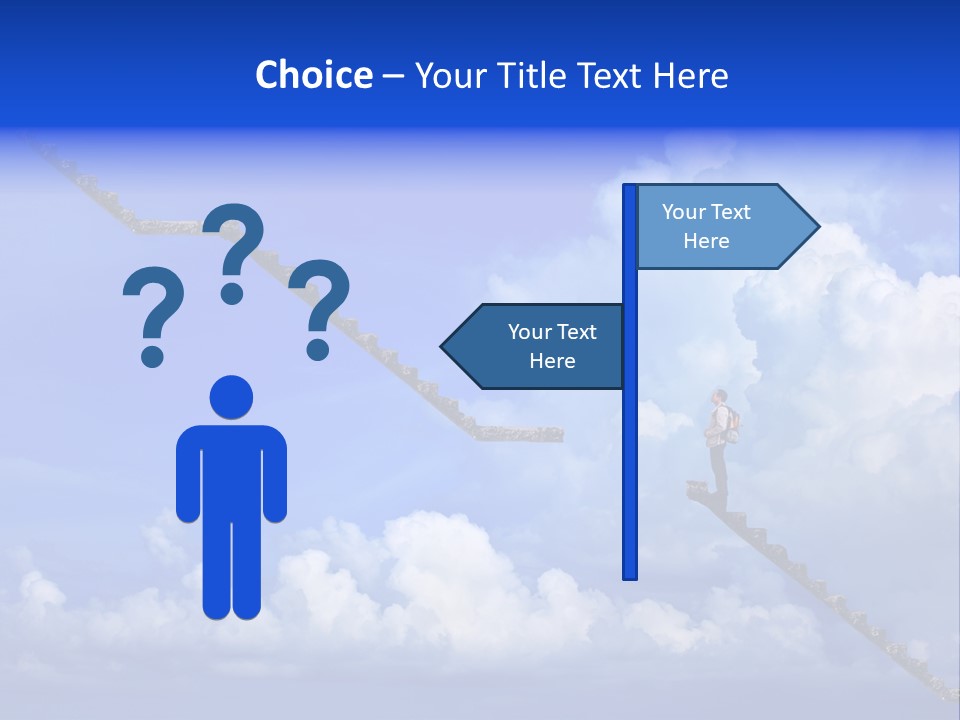 Town Illustration Big PowerPoint Template