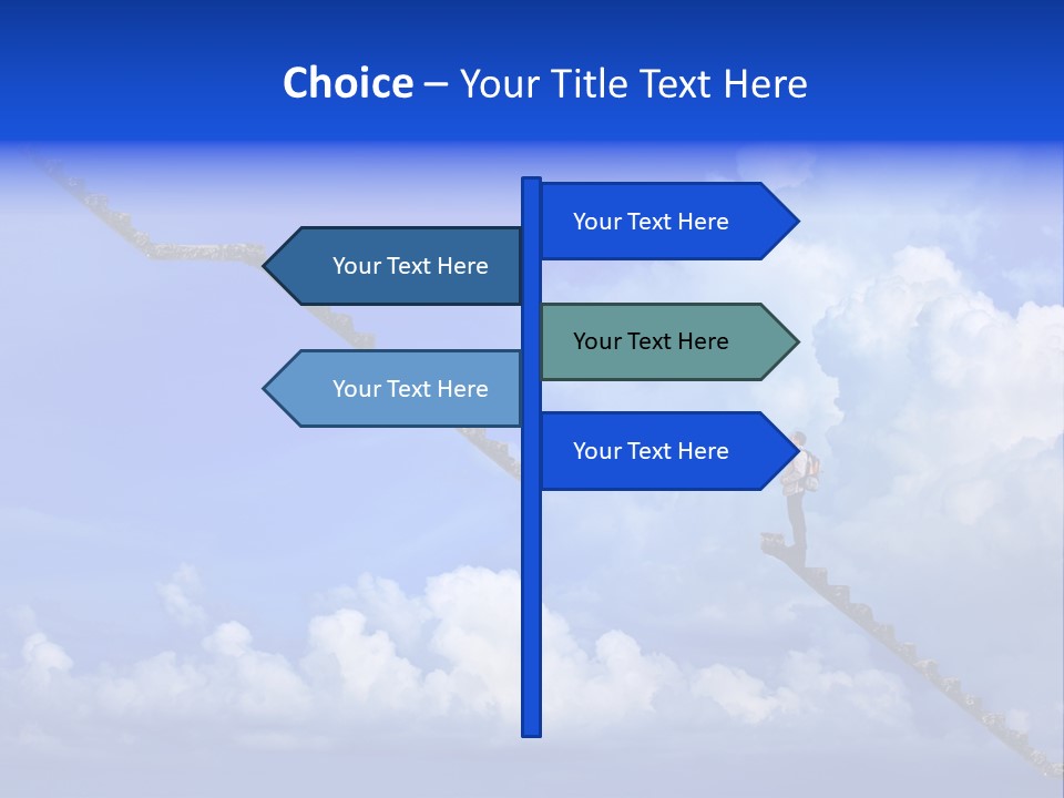Town Illustration Big PowerPoint Template