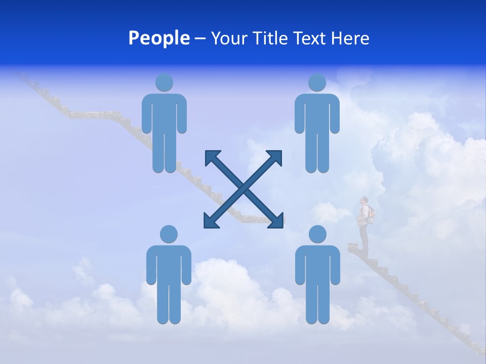 Town Illustration Big PowerPoint Template