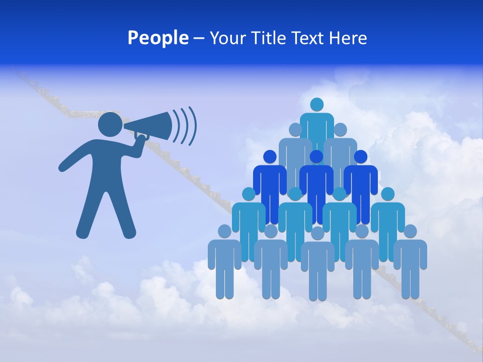 Town Illustration Big PowerPoint Template