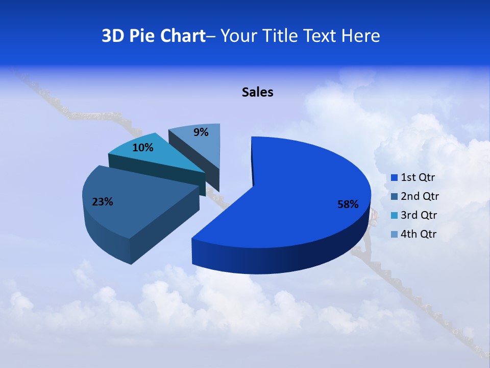 Town Illustration Big PowerPoint Template