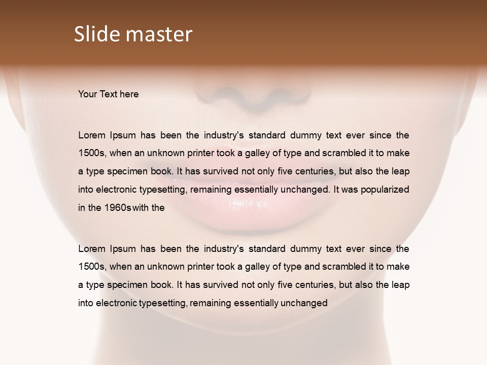 Cube Shape Tall PowerPoint Template