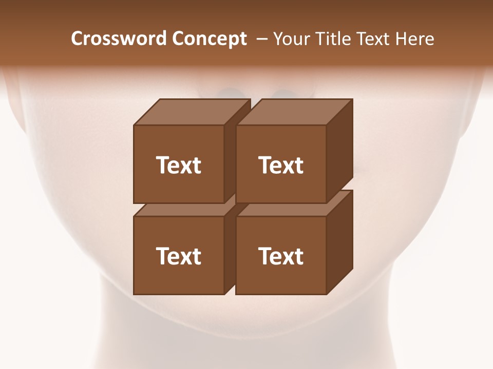 Cube Shape Tall PowerPoint Template