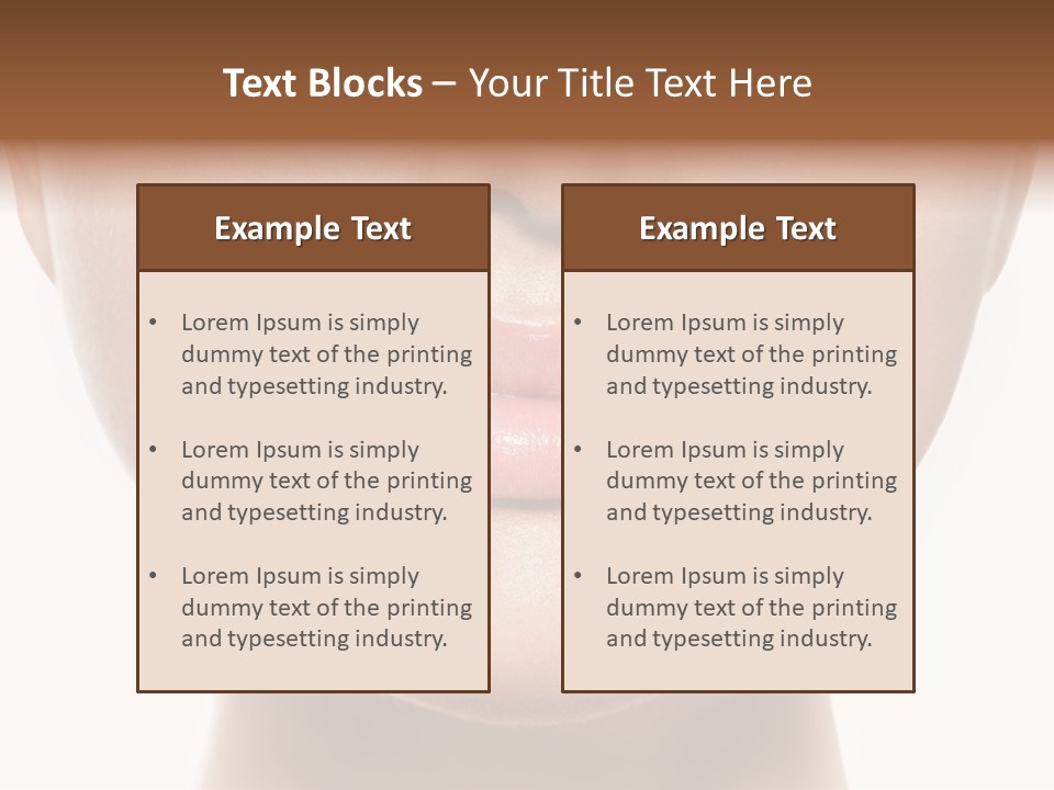 Cube Shape Tall PowerPoint Template