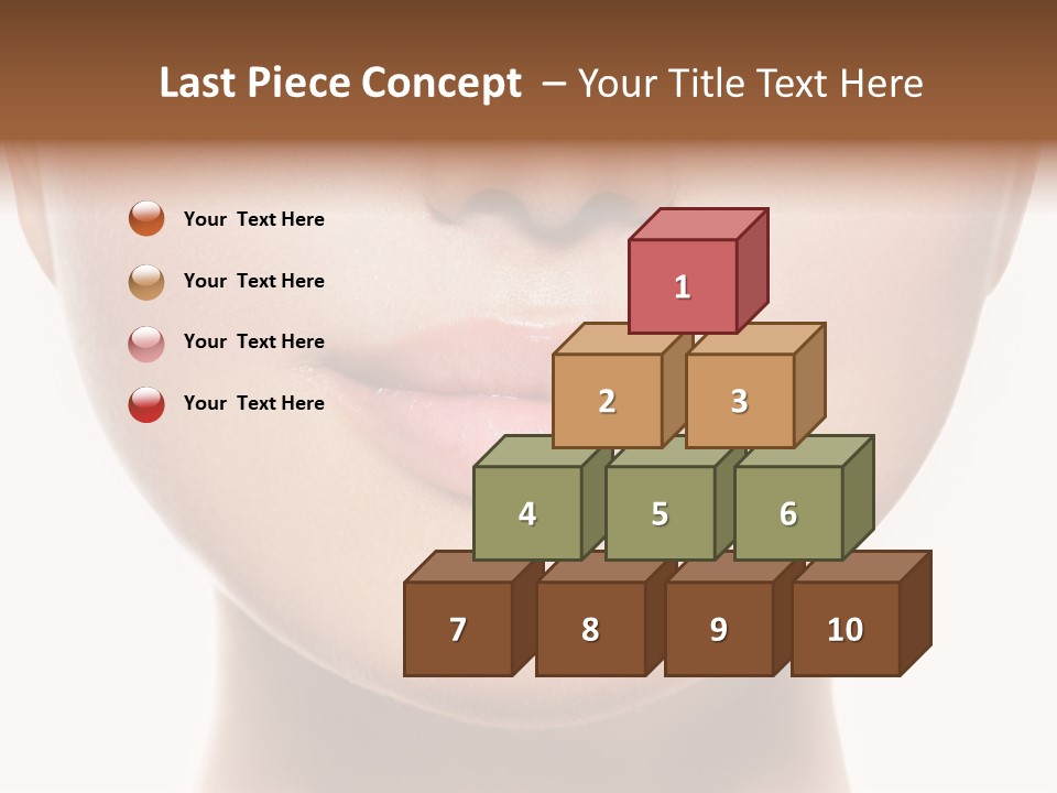 Cube Shape Tall PowerPoint Template