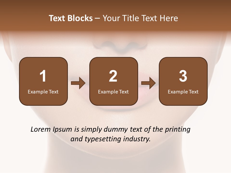 Cube Shape Tall PowerPoint Template