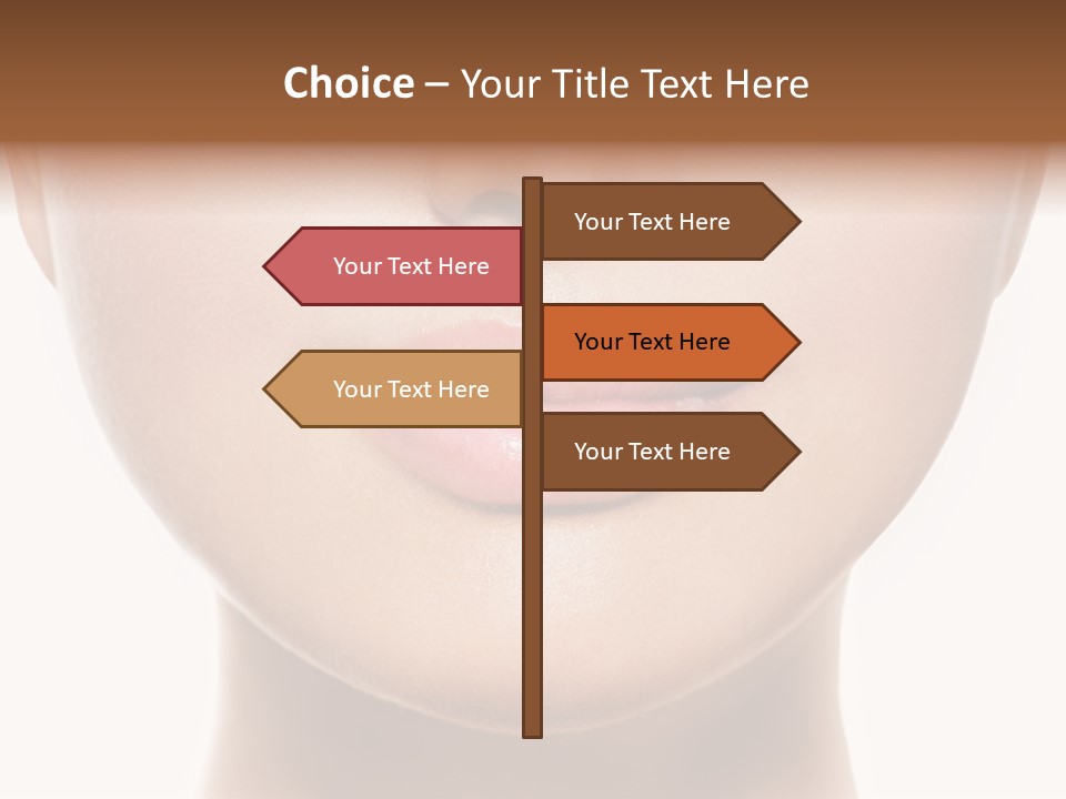 Cube Shape Tall PowerPoint Template