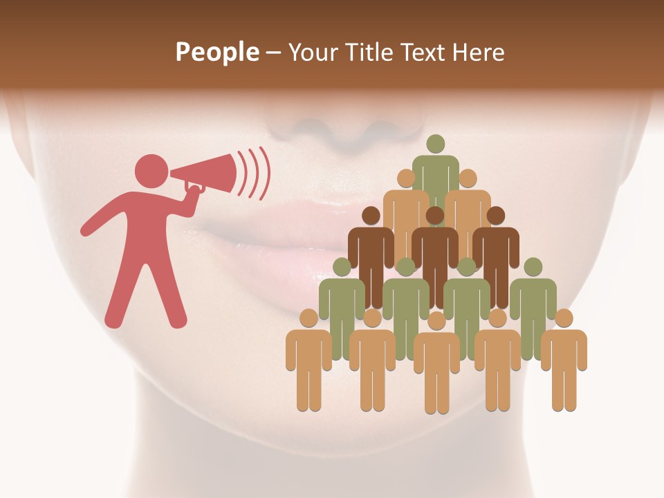 Cube Shape Tall PowerPoint Template