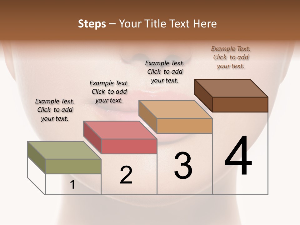 Cube Shape Tall PowerPoint Template