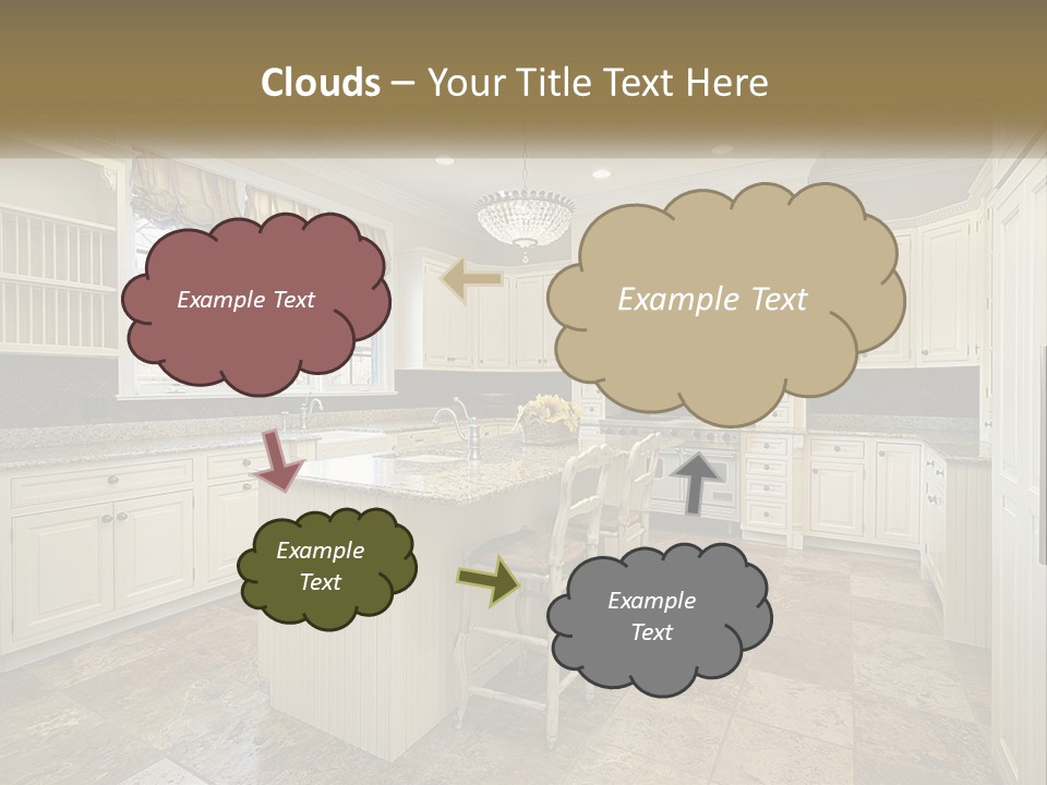 Town Shape Background PowerPoint Template