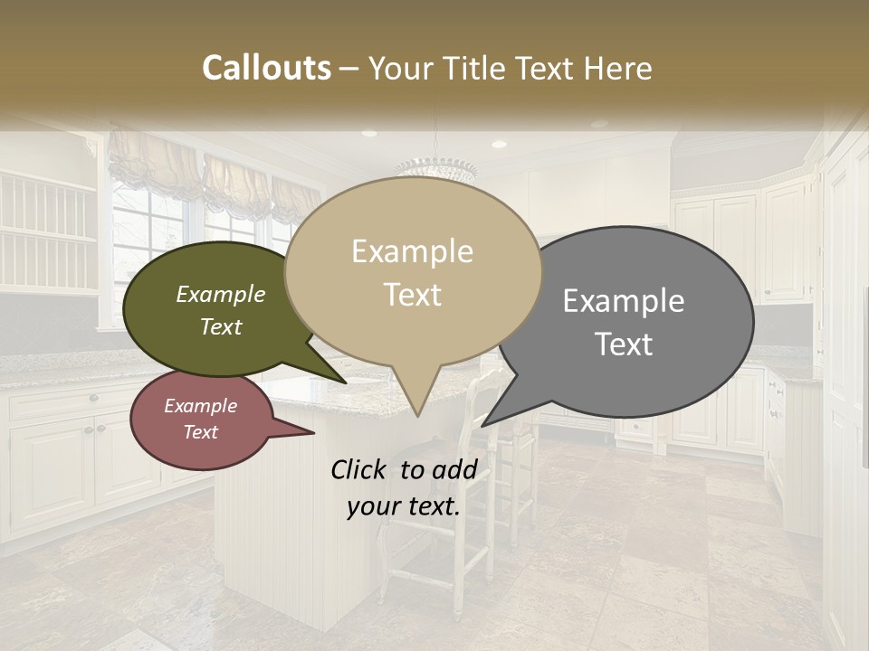 Town Shape Background PowerPoint Template